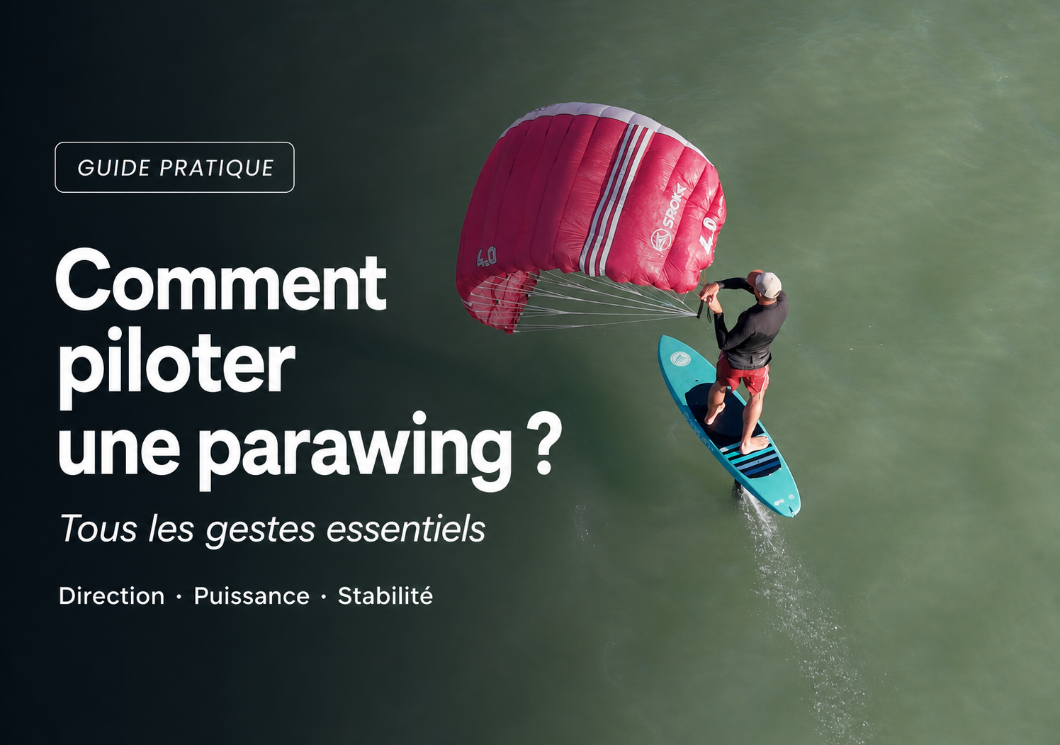 Comment piloter une parawing ? Tous les gestes