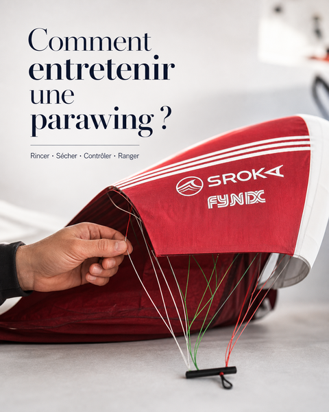 Comment entretenir une parawing ? Séchage, pliage
