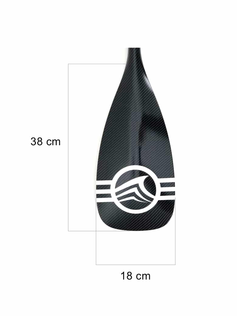 Adjustable SUP paddle, 50% carbon vario, 2-3 piece plastic blade