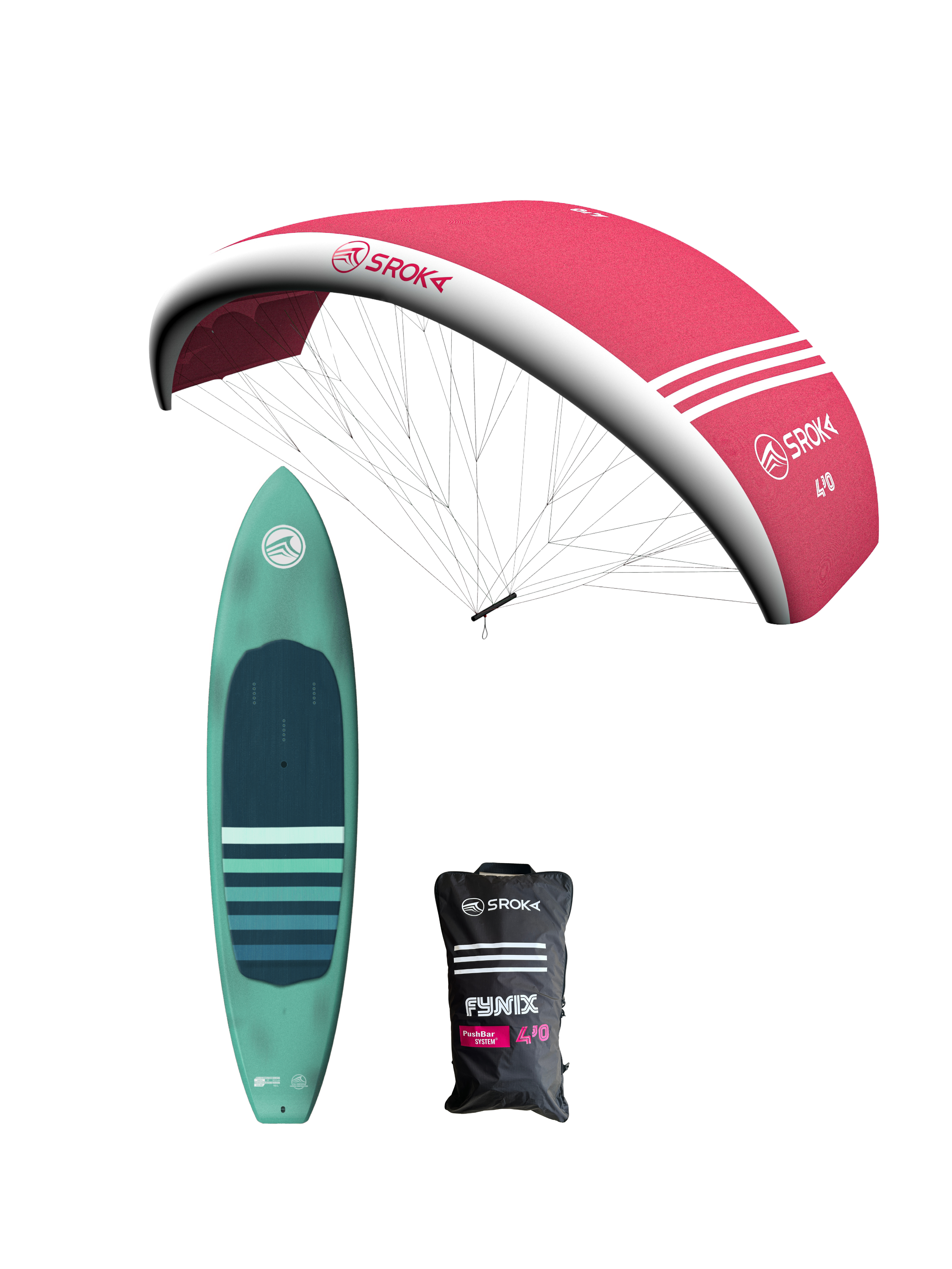 Pack parawing FYNIX et planche downwind DW 7'2 SROKA