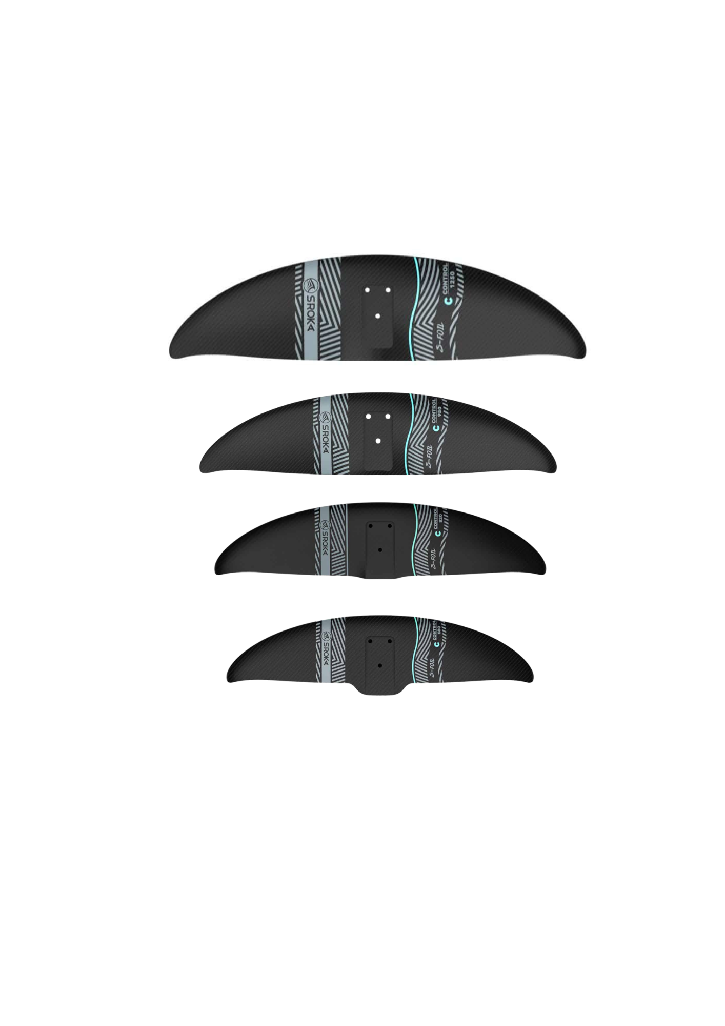 Aile avant de wing foil freeride Control Sroka x4 tailles