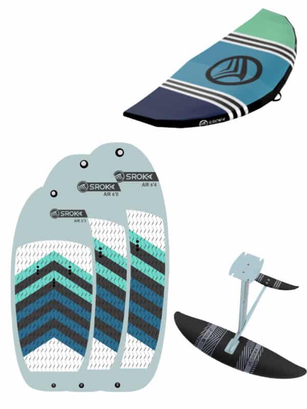 Complete package for wingsurfing with an inflatable board from Sroka